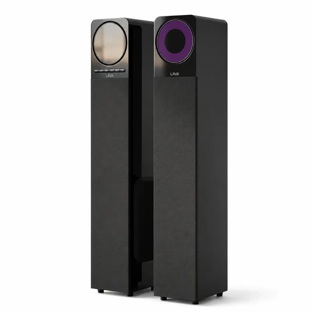 [LAVA 4000] LAVA Tower 4000 Tower Speaker - Black Bluetooth Optical Home Theater Speaker