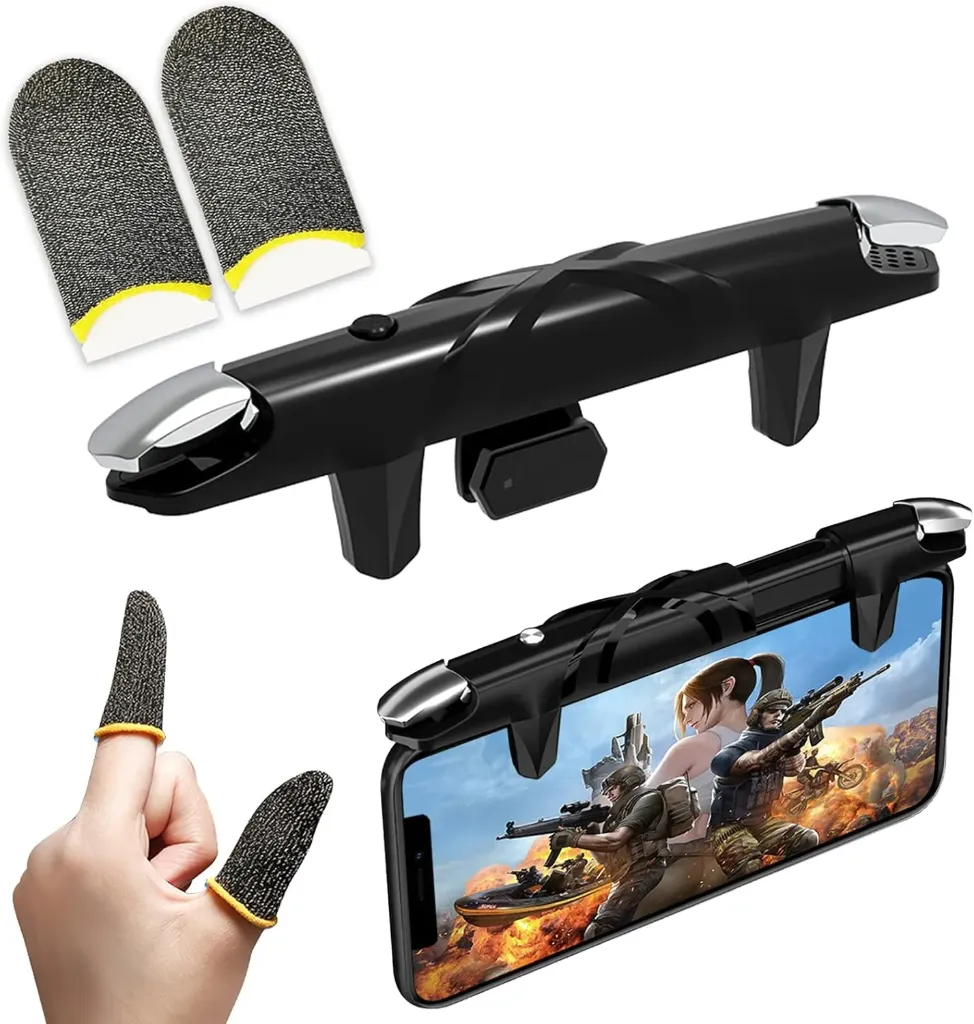 Game Auxiliary Button,Stretchable Mobile Phone Gaming Game Button Game Trigger Rapid Response controller for PUBG E