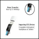 arldom ET-OT25 USB 2.0 Micro SD Card Reader-TF Card Adapter for Android,PC