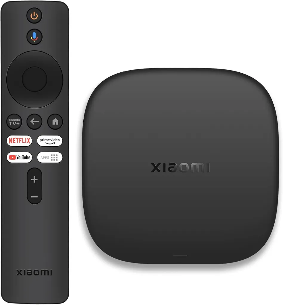 Xiaomi TV Box S 3rd Gen - 4K UHD, Google TV, 32GB Memory, Dolby Vision & Atmos, WiFi 6, HDMI 2.1, Fast Streaming, Compact and Powerful black