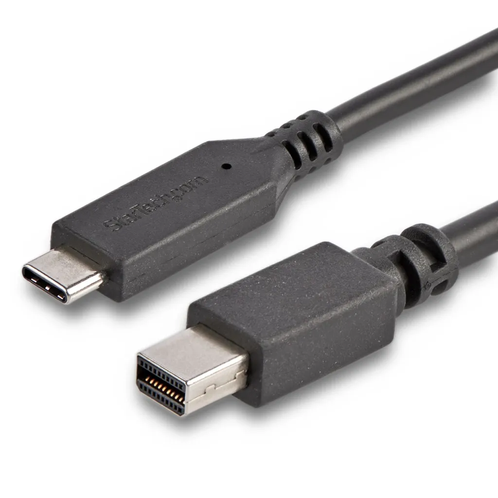 Renkforce USB-C to Mini DisplayPort Cable – 4K@60Hz High-Speed Adapter – 1.8M Plug & Play Video Cable