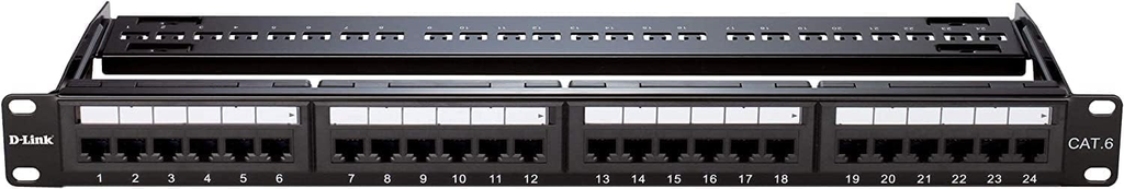 D-Link NPP-C61BLK241 Patch Panel Cat 6, 24 Port Black