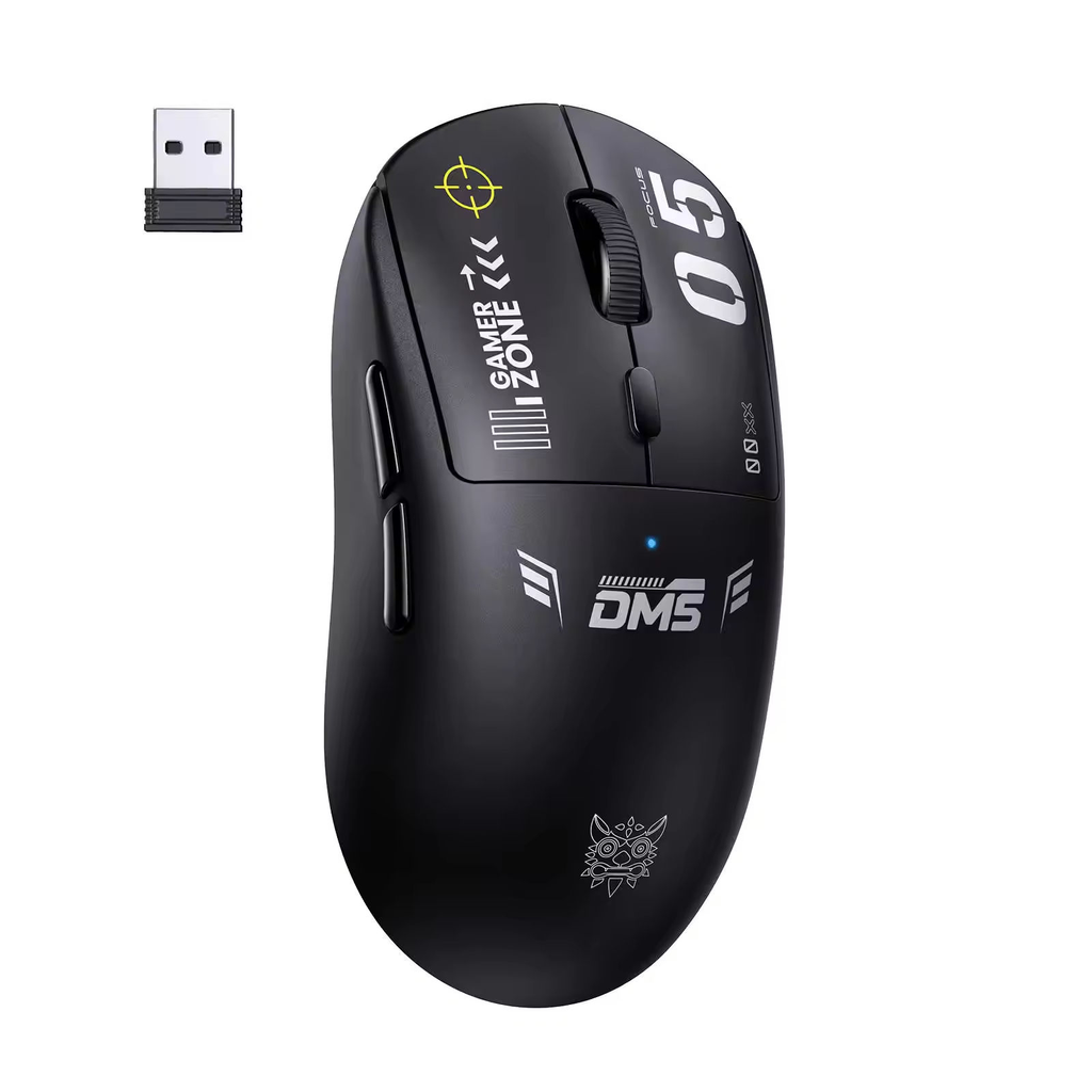 Onikuma DM05 Tri Mode Wireless Gaming Mouse Ergonomic 12800 DPI Optical Lightweight E-sports Rechargeable Mouse