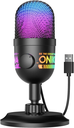 ONIKUMA M930 Studio RGB Microphone with 48KHz Capture and Smart Monitoring