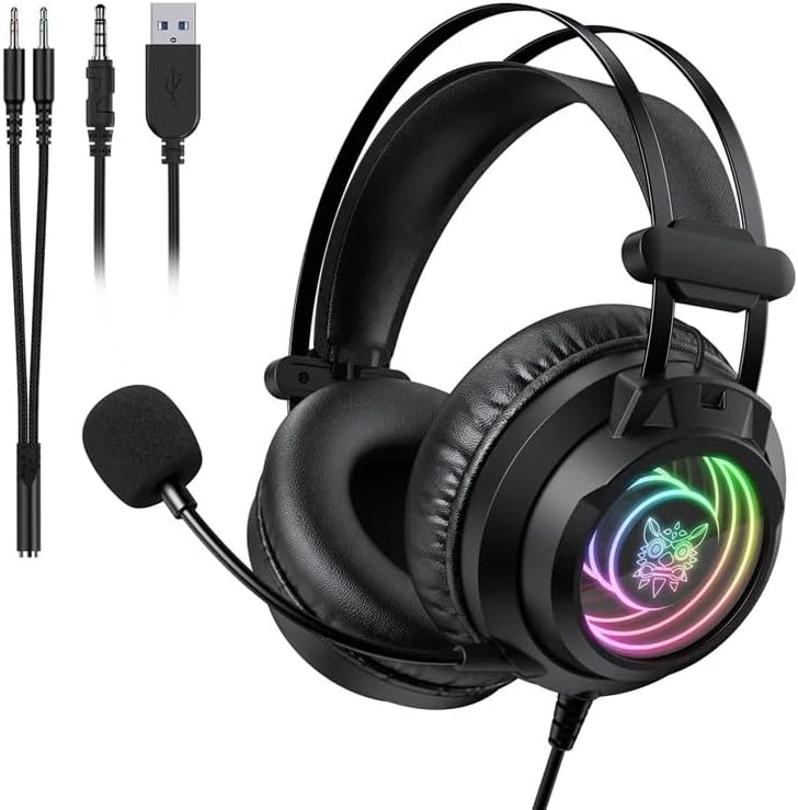 Onikuma X80 Abyss Mirror RGB 7.1 4D Surround Sound Gaming Headset