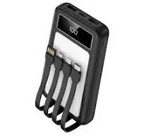Premium 20000mah Portable Charger With 4 Cables Led Torchlight PD 22.5W USB-C Output Fast Charging Power Banks hr-015