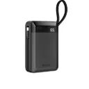 Devia A216 Ultra 4 Power Bank 20000 mAh 65W Built-in Cable & Digital Display - Black