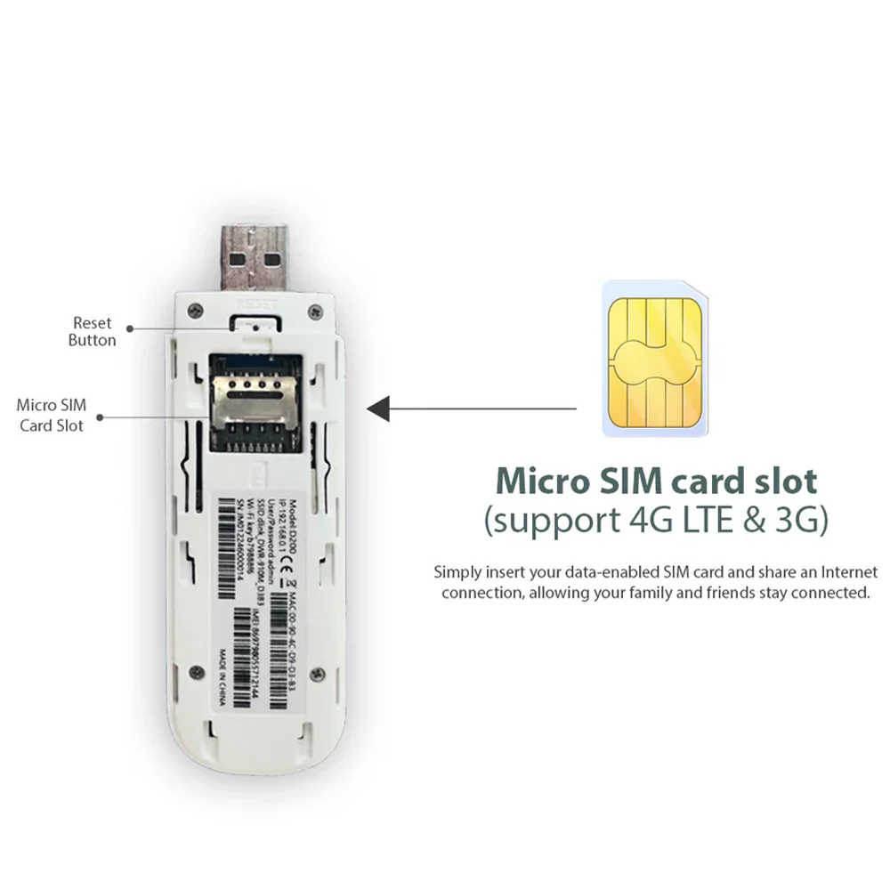 D-Link DWR-910M 4G Portable Router + SIM Card 150Mbps