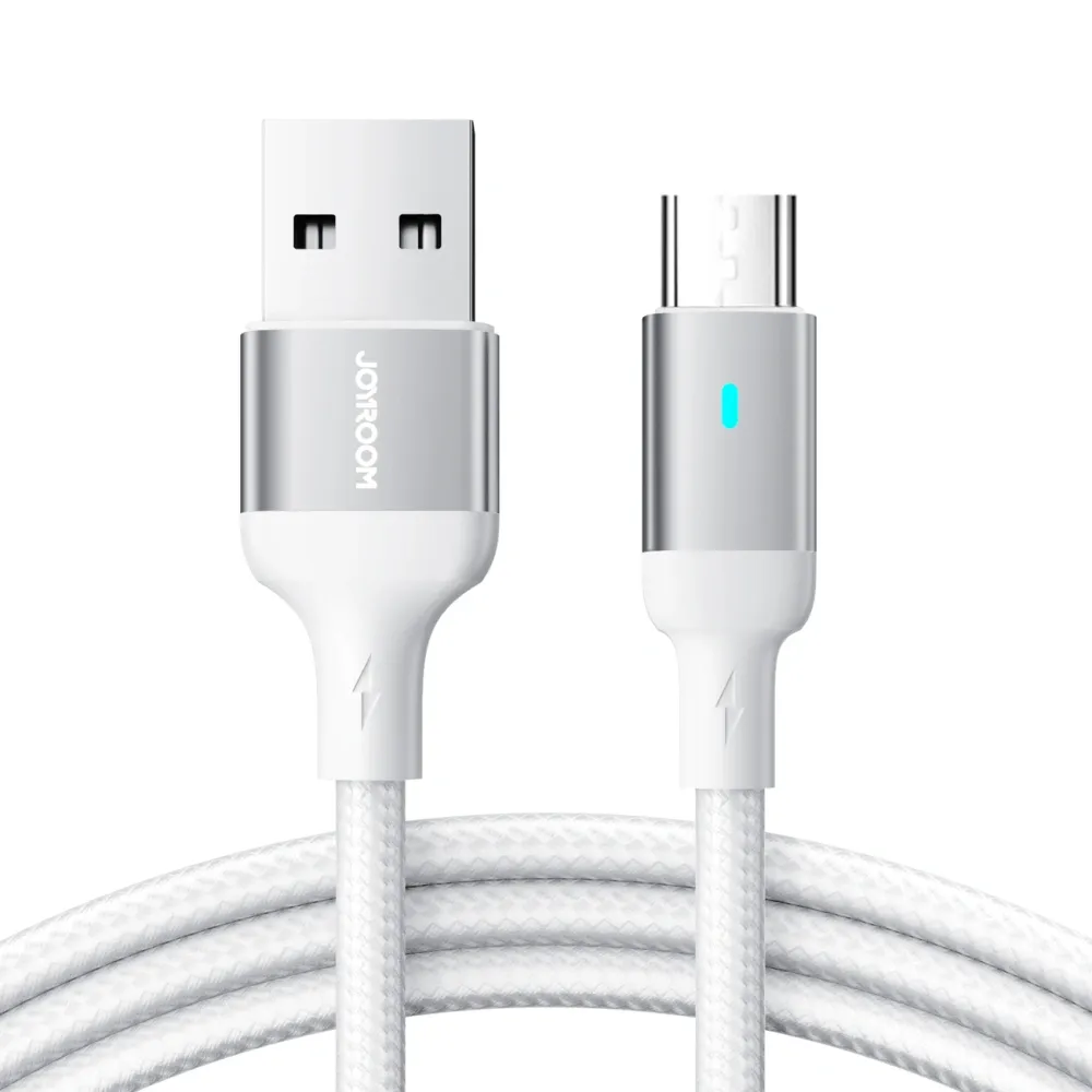 JOYROOM S-UM018A10 Extraordinary Series 2.4A USB-A to Micro White