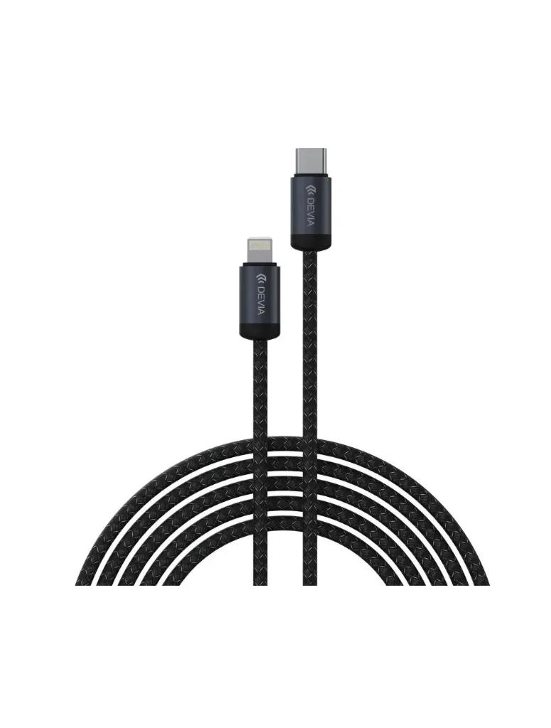 Devia Gracious Series Cable USB-C to Lightning Cable 27W Fast Cable 3A 3M - Black