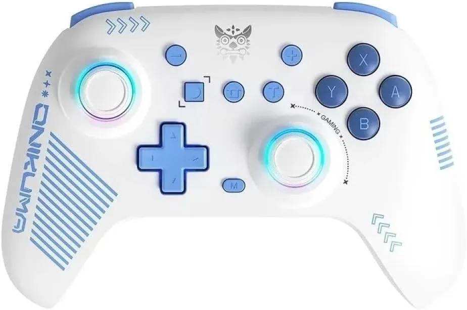 ONIKUMA C1 Wireless Gaming Controller for Nintendo Switch & PC – Dual Hall Effect – RGB – White
