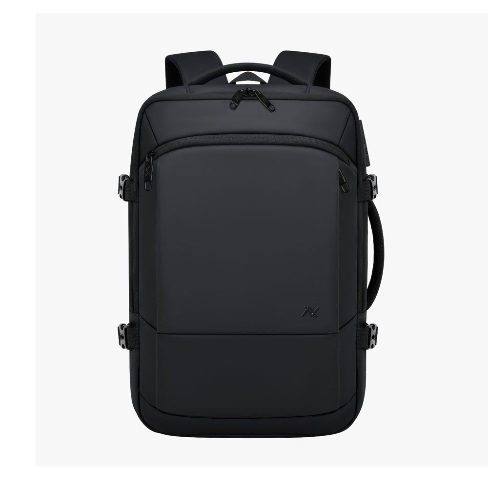 L'AVVENTO (BG937) Business & Travel Backpack Anti-Theft Backpack fit up to 15.6” High -Density Nylon Water-Resistant, Polyester - Black