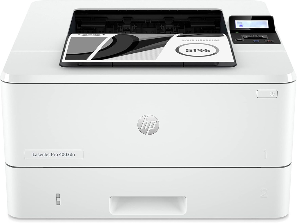 طابعة ليزر أحادية اللون HP LaserJet Pro 4003dn بطباعة مزدوجة