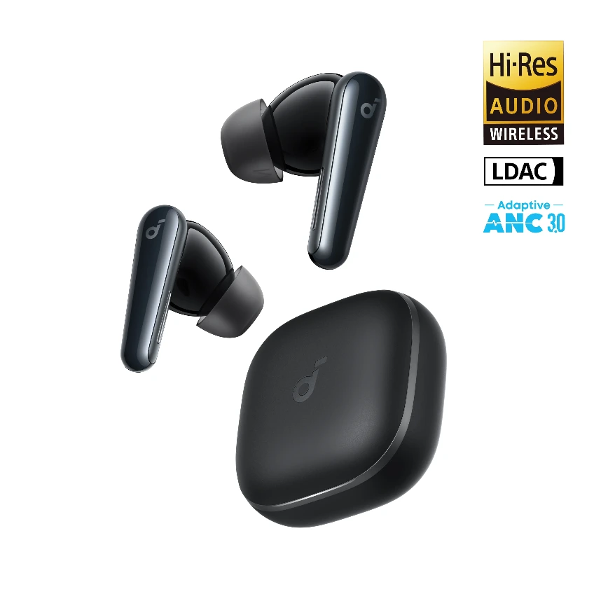 Soundcore Liberty 5 Adaptive ANC Wireless Earbuds – Black