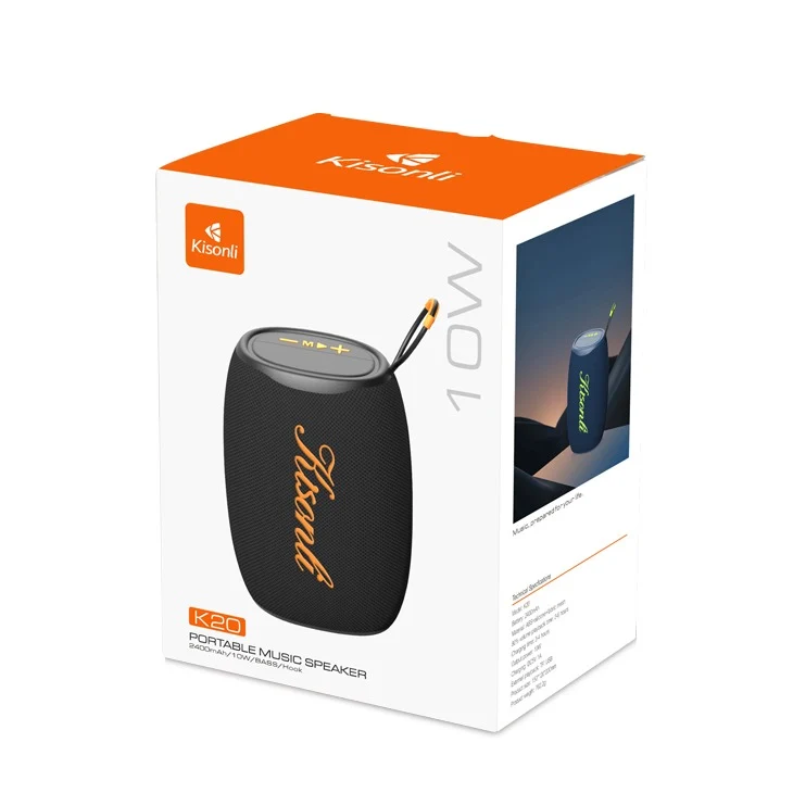 Kisonlii K20 Portable Bluetooth Speaker 10W TWS Stereo Deep Bass