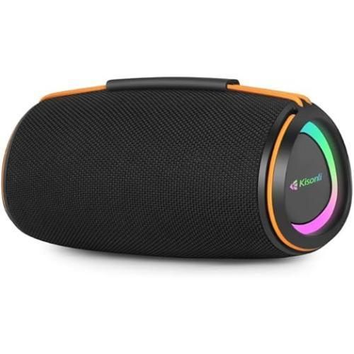 Kisonli K14 Speaker Bluetooth Portable Type-C 30W Stereo Sound IPX4 Waterproof RGB Light Powerful Bass