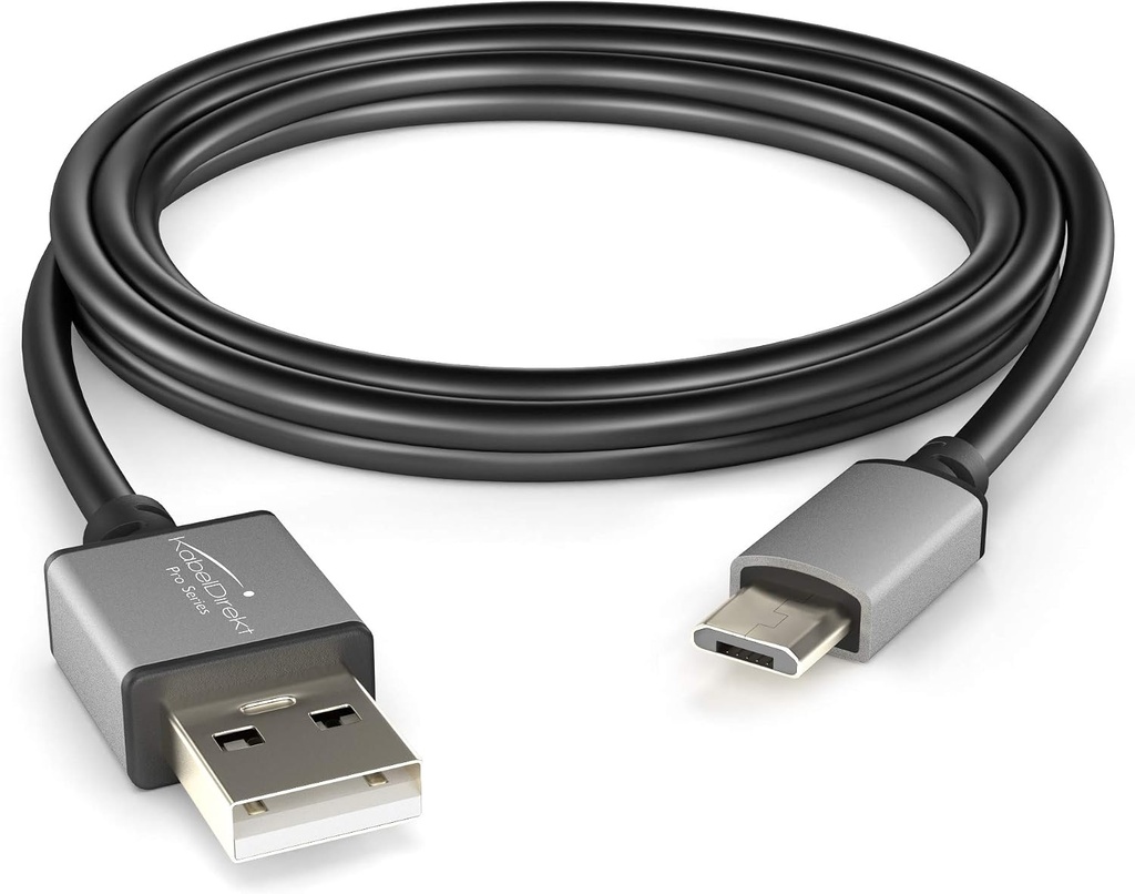 Micro USB 2.0 cable – 2m – (high-speed data cable and charger