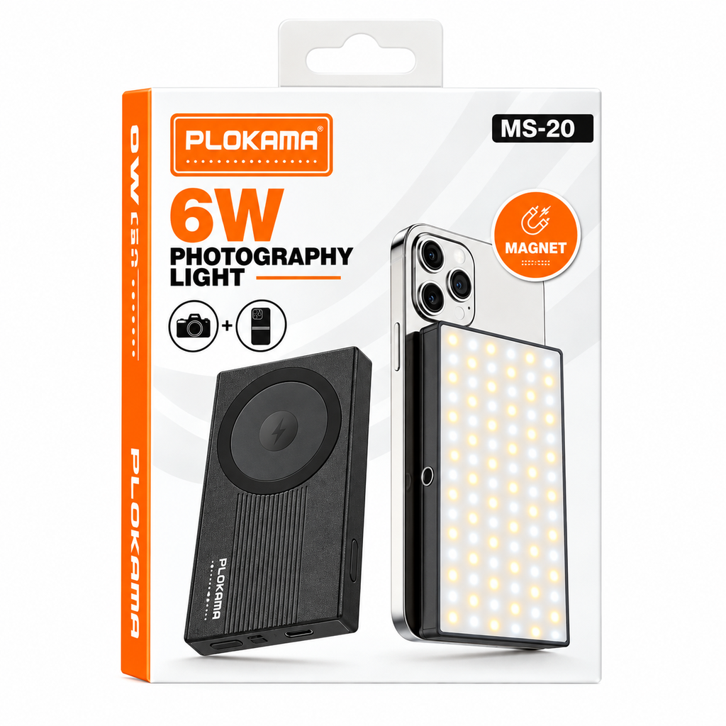 PLOKAMA MS20 6W Magnetic LED Fill Light