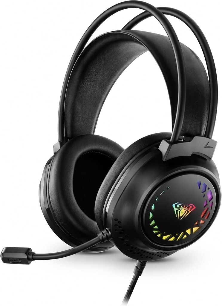 AULA S611 Gaming Wired Headset Stereo Sound Black