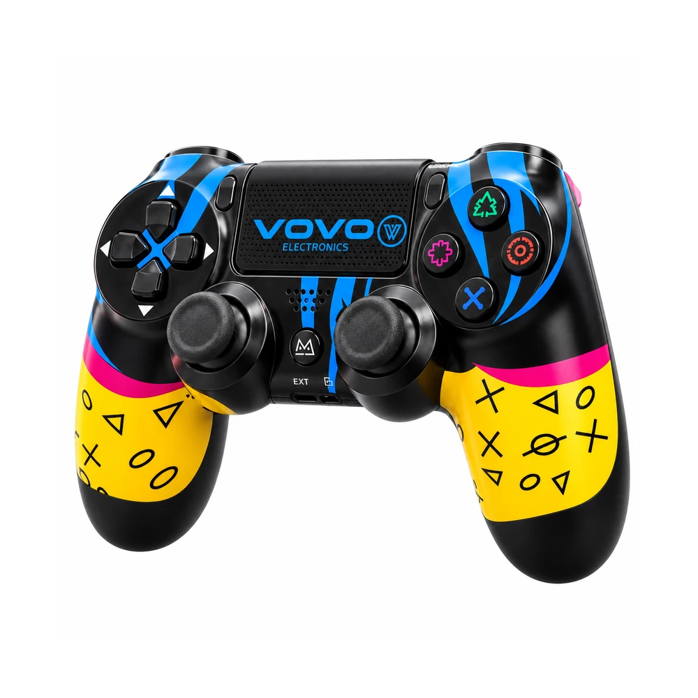 Gamepad VOVO V-415 Wireless for PS4 & PC – Multicolor Graffiti
