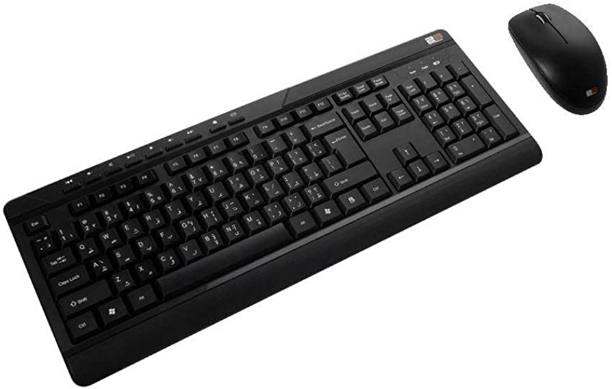 [KB443] 2B KB443 Combo Keyboard and Mouse Wireless - Black