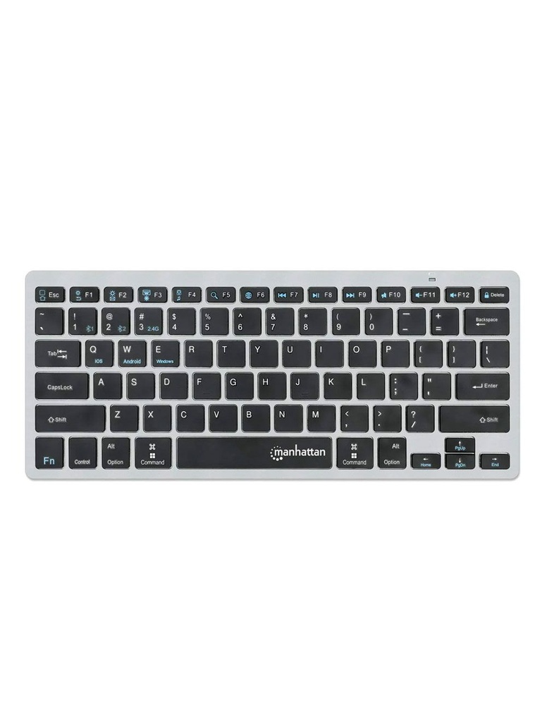 Keyboard Manhattan KB03B KB03W Ultra Slim Dual-Mode Wireless Gray Black