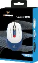 Wireless, Bluetooth Mouse Gamma, Rechargeable, Blue White1000 DPI, Multi Color, M-25- Blue White