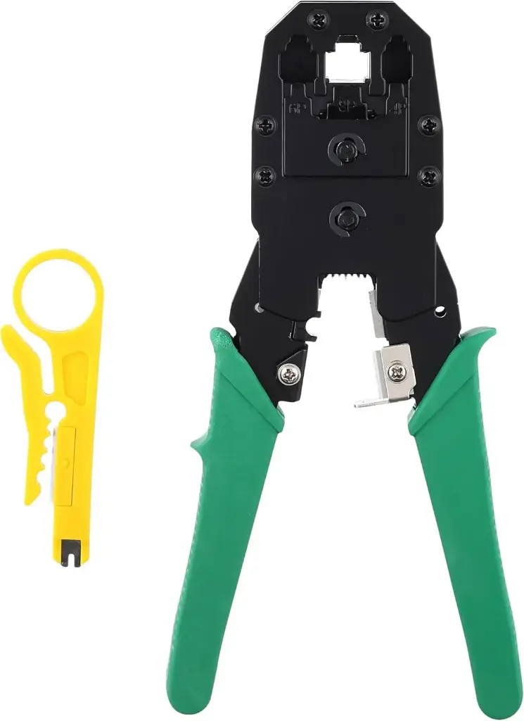 Rj45 rj11 rj12 wire cable crimper pliers and wire cutter crimp pc network tool 