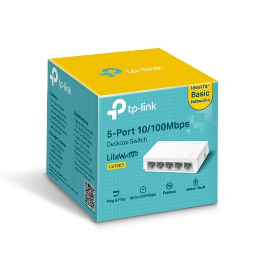 مبدّل شبكة TP-Link LS1005C، 5 منافذ