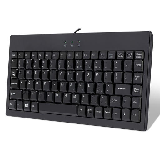 Keyboard Ultra Thin Mini Wired 78 Keys Black