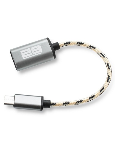 2B DC136 - Mobile Cable OTG Type C to Female USB Cable - 20CM