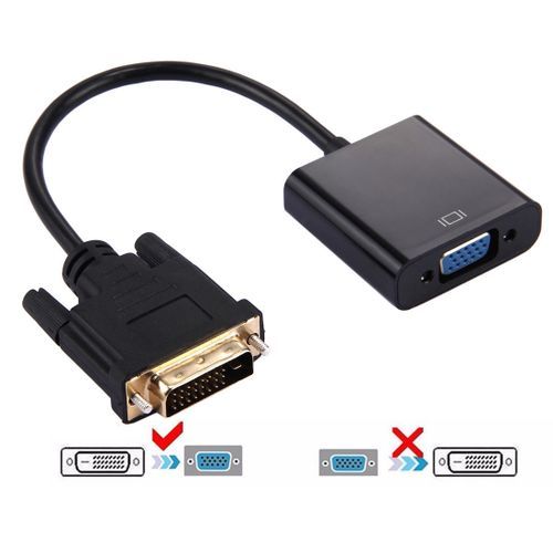 DVI 24+1 Male to VGA Female Adapter