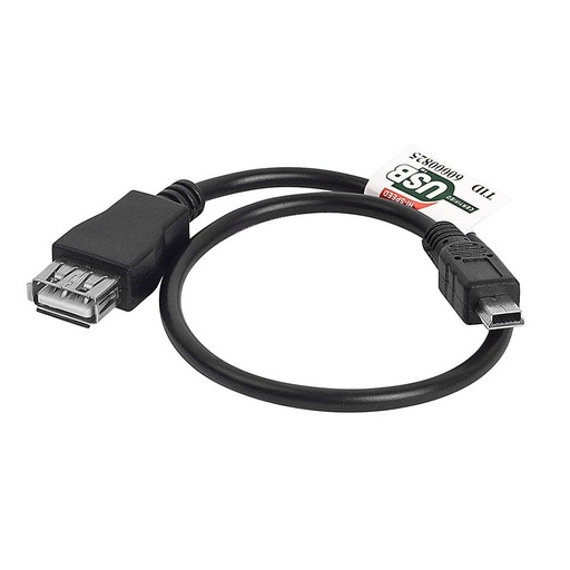2B DC062 - Cable USB mini 5 pin Male To USB Type A Female - 30CM