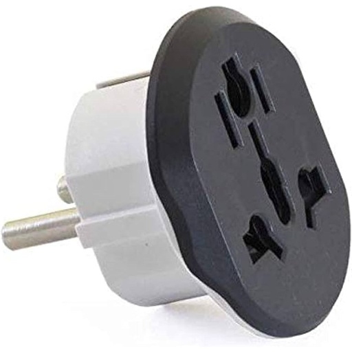  GLX-320WR Power Lock Travel Plug adapter Converter – gray and white