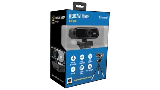 Standard Web Cam WB-1080 Full HD 1080p video (up to 1920x108 p Automatic noise reduction