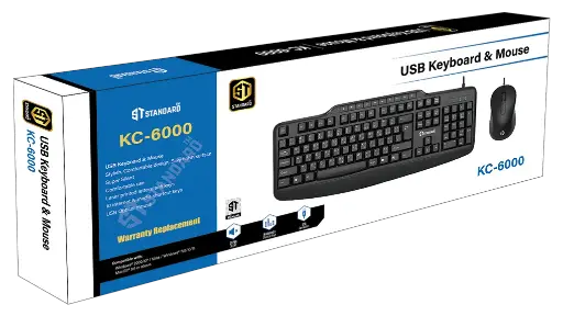 USB Keyboard and Mouse Combo KC-6000 