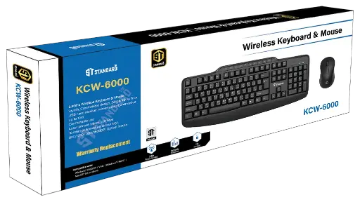 Wireless Keyboard and Mouse Combo KCW-6000