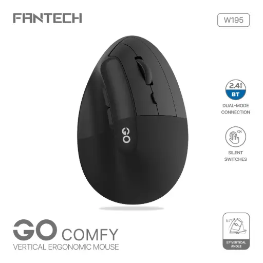 [W195R] W195R GO COMFY VERTICAL ERGONOMIC MOUSE