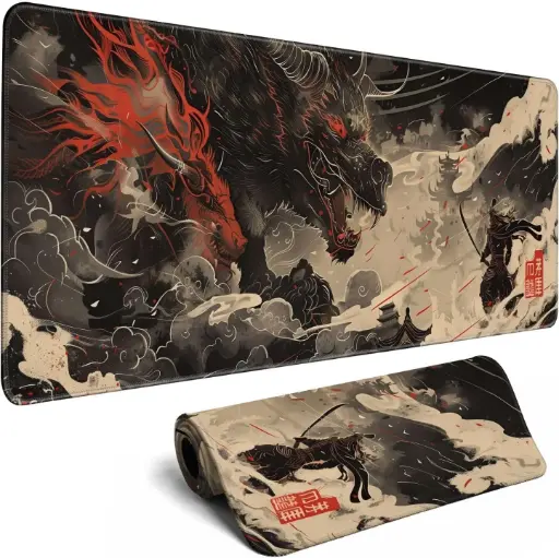 [Samurai Dragon 30*70] Samurai Dragon Gaming Mouse pad 70*30*2mm