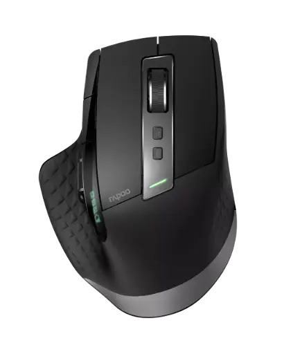 [MT750S] Rapoo MT750S Wireless & Bluetooth Mouse 3200 DPI Sensor Environmentally Friendly Rechargeable Battery Ergonomic for Right-Handed PC & Mac - Black