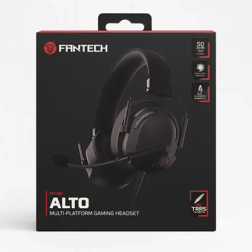 [MH91] FANTECH ALTO MH91 Wired Gaming Headset with 3.5mm Plug 50mm Drivers Surround Sound HD Mic for PS4 PS5 Xbox PC Laptop Gamer Headphone