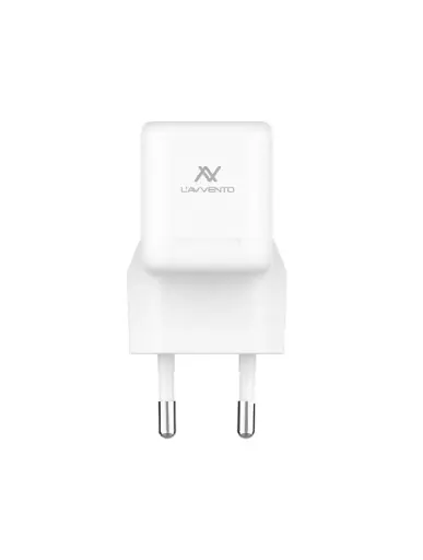 [MP535] L'AVVENTO MP535 Mini GaN 25W Power Adapter with USB-C Cable 1M - White 