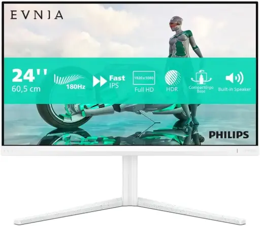 [24M2N3200A/56] PHILIPS 24M2N3201A - 23.8 inch Full HD gaming monitor,HDR10 180 Hz, 1ms GtG, FreeSync Prem., G-Sync comp. (1920x1080, 2x HDMI, DisplayPort) Black