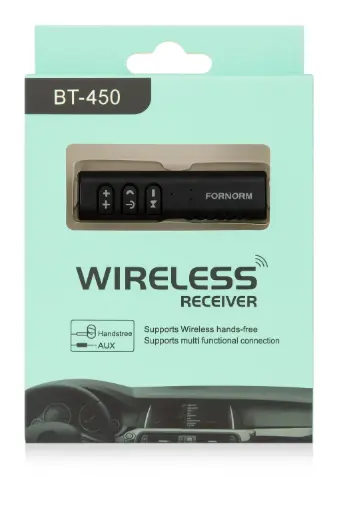 Bluetooth Aux Receiver for Car, Portable 3.5mm Aux Bluetooth Car Adapter, Wireless Audio Receiver for Car Stereo/Home Stereo/Wired Headphones/Speaker