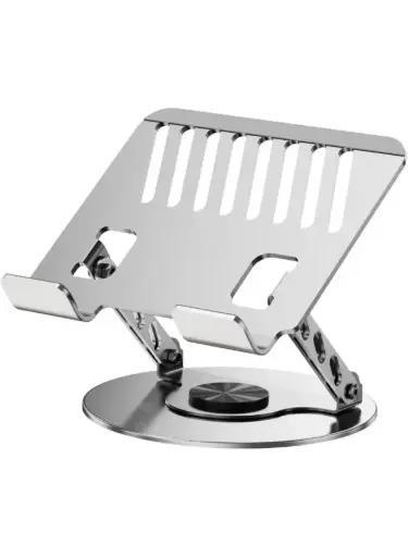 360 Degree Adjustable Metal Laptop Stand – Ergonomic Design, Flexible Folding, High Stability for 4.5 to 17.3 Inch Devices