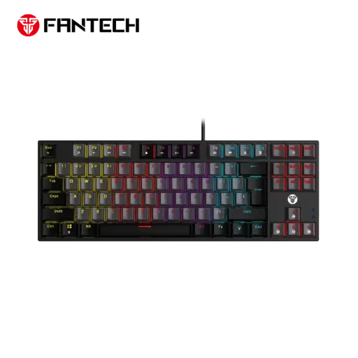 [MK876V2 GY] FANTECH MK876V2 GY ATOM87 RGB MECHANICAL KEYBOARD SUMI EDITION - BLACK Blue Switch