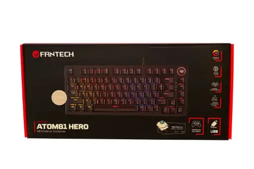 [MK875V2 BK BL] FANTECH ATOM81 MK875V2 BK MECHANICAL GAMING KEYBOARD – MIZU SERIES BLACK