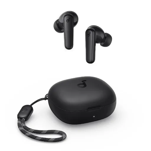 soundcore by Anker R50i VI True Wireless Earbuds, 10mm Drivers with Big Bass, Bluetooth 5.3, 30H Long Playtime, Water-Resistant, 2 Mics for AI Clear Calls, 22 Preset EQs, Black - 18 Months Warranty